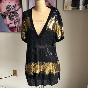 INC International Concepts sequins, sparkly tunic